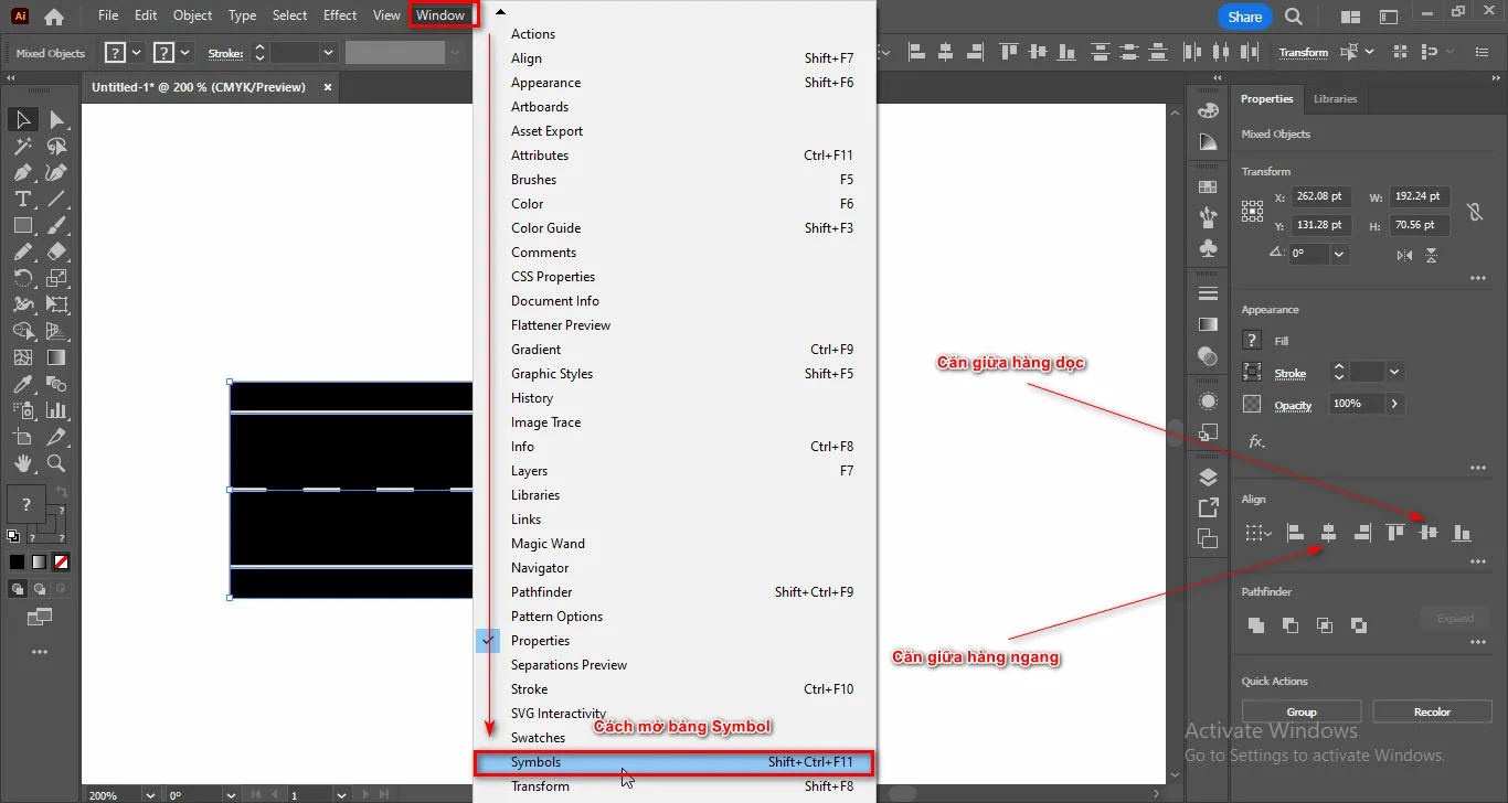 cách tạo con đường trong illustrator