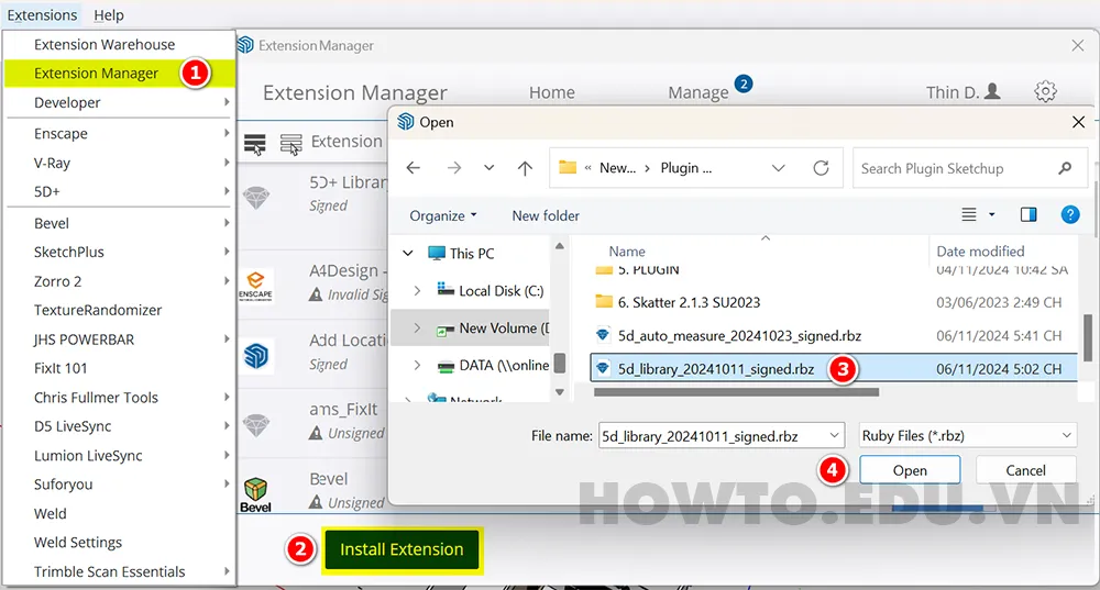 Download 5D+ Library Plugin quản lý thư viện trong SketchUp hiệu quả nhất Plugin quản lý thư viện trong SketchUp hiệu quả nhất