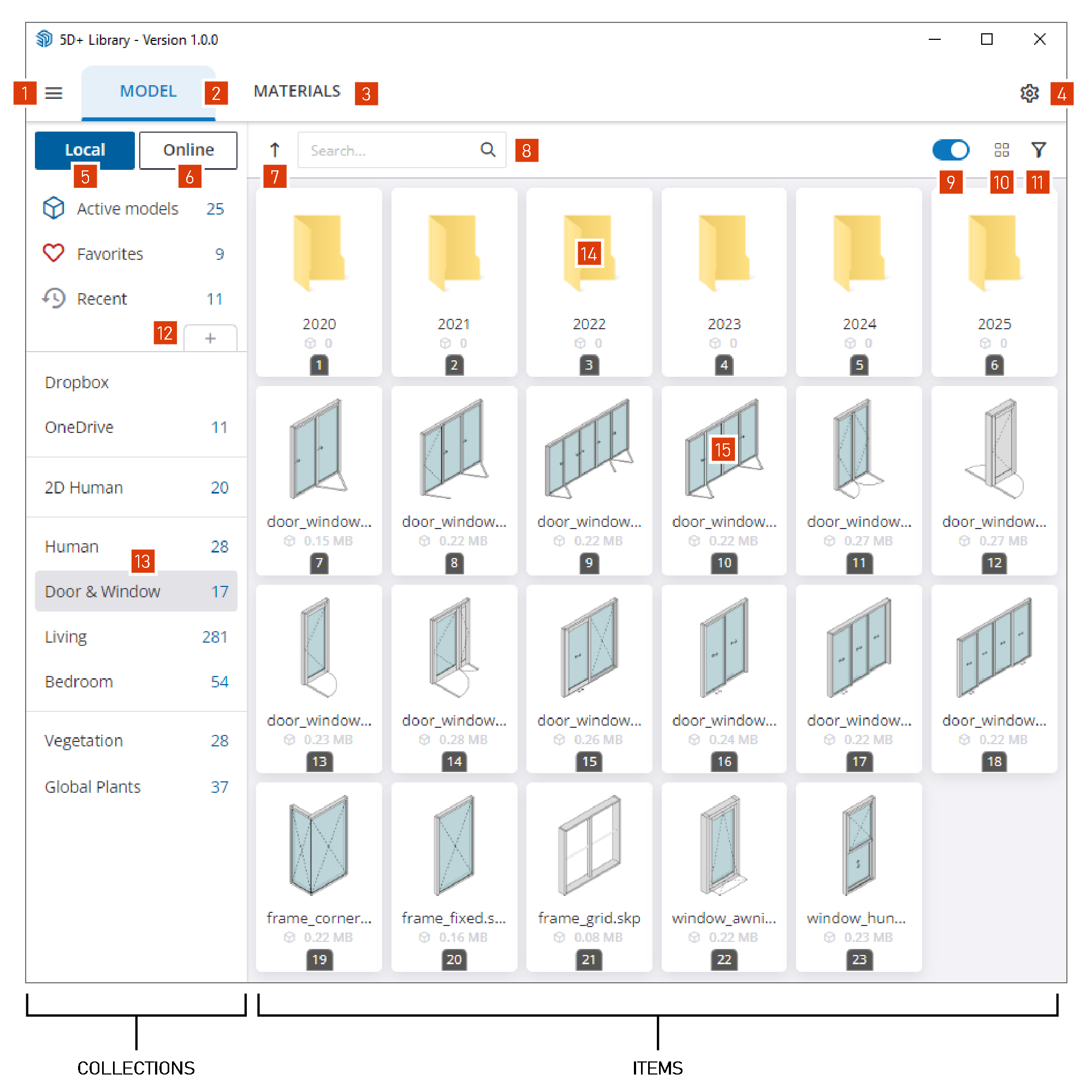 Download 5D+ Library Plugin quản lý thư viện trong SketchUp hiệu quả nhất plugin quản lý thư viện và vật liệu hiệu quả nhất trong SketchUp