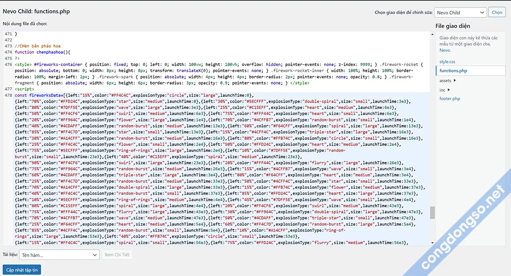 Code trang trí website tết Code trang trí website tết